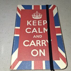 Keep Calm and Carry On Journal Notebook 6" x 4", British Union Jack Flag KCCO